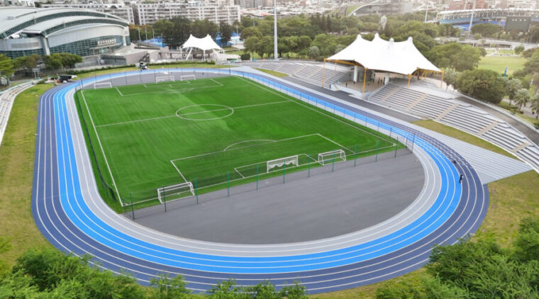 新莊田徑場全新改裝 三色跑道藏巧思 全面升級再造運動新體驗