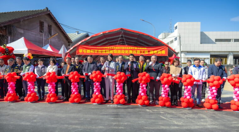草屯鎮和平街瓶頸路段拓寬 10日正式通車