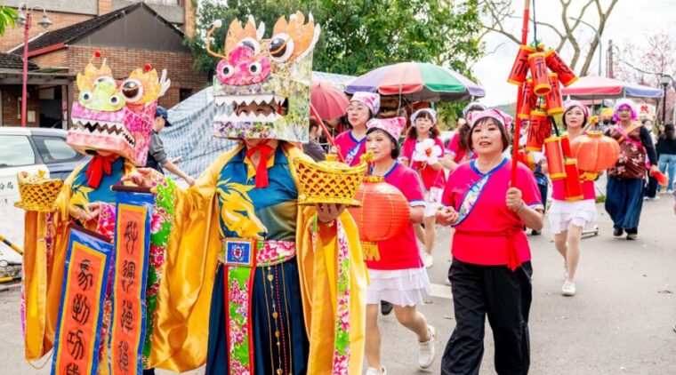 龍潭迎古董接財神熱鬧踩街!展現在地創意與文化