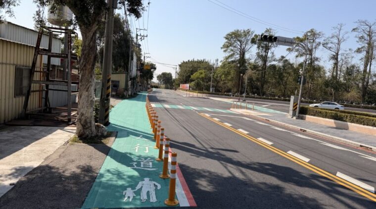 人本交通再升級!中市大甲開元路新增標線人行道 守護學區通行安全